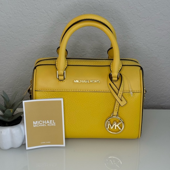✨ Michael Kors ✨ XS Duffle Crossbody in Daffodil Yellow NWT - only 1! - Picture 1 of 9